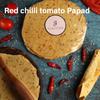 FLAVVORA Amritsari Handmade Papad|Preservative-Free|Crispy & Delicious Gluten Free Healthy Snack (Red Chilli Tomato, 800gm) view 2