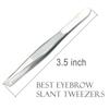 AVTY (5 Pack) Slant Tweezers - Precision Sturdy Stainless Steel Slant Tip Tweezers Hair Plucker for Hair and Eyebrows Personal Care (Silver Tone) view 2