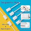[60 Pcs] Little Fox Baby Oral Cleaner +2 Pcs Finger Toothbrush with Cases, Baby Tongue Cleaner, Newborn Toothbrush, Disposable Tongue and Gum Cleaner, Infant Oral Care and Cleaning for 0-36 Month Baby view 2