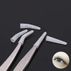 ccHuDE 100 Pcs Clear Tweezer Point Protectors Cap Tweezer Tip Protective Covers Stopper view 4