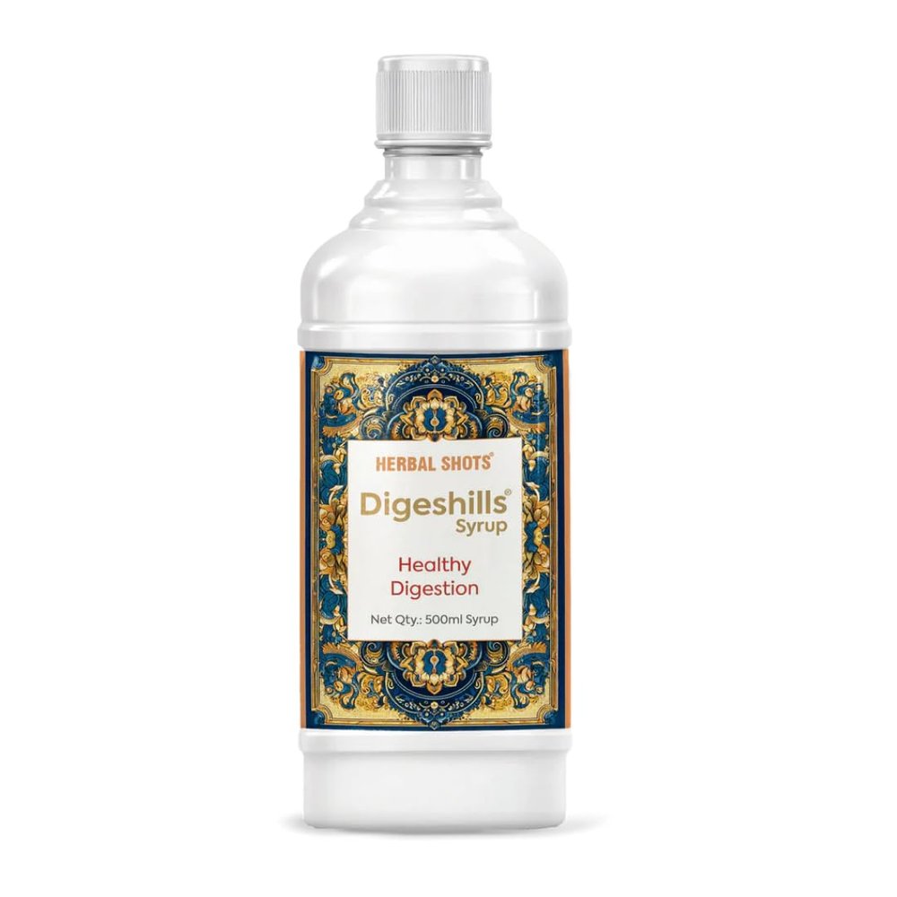 Herbal Hills Digeshills Herbal Shots 500ml | Supports Digestion, Acidity Relief & Gut Cleanse Ayurvedic Herbal Juice For Gas, Bloating & Appetite Support | With Ajwain, Jeera & Triphala