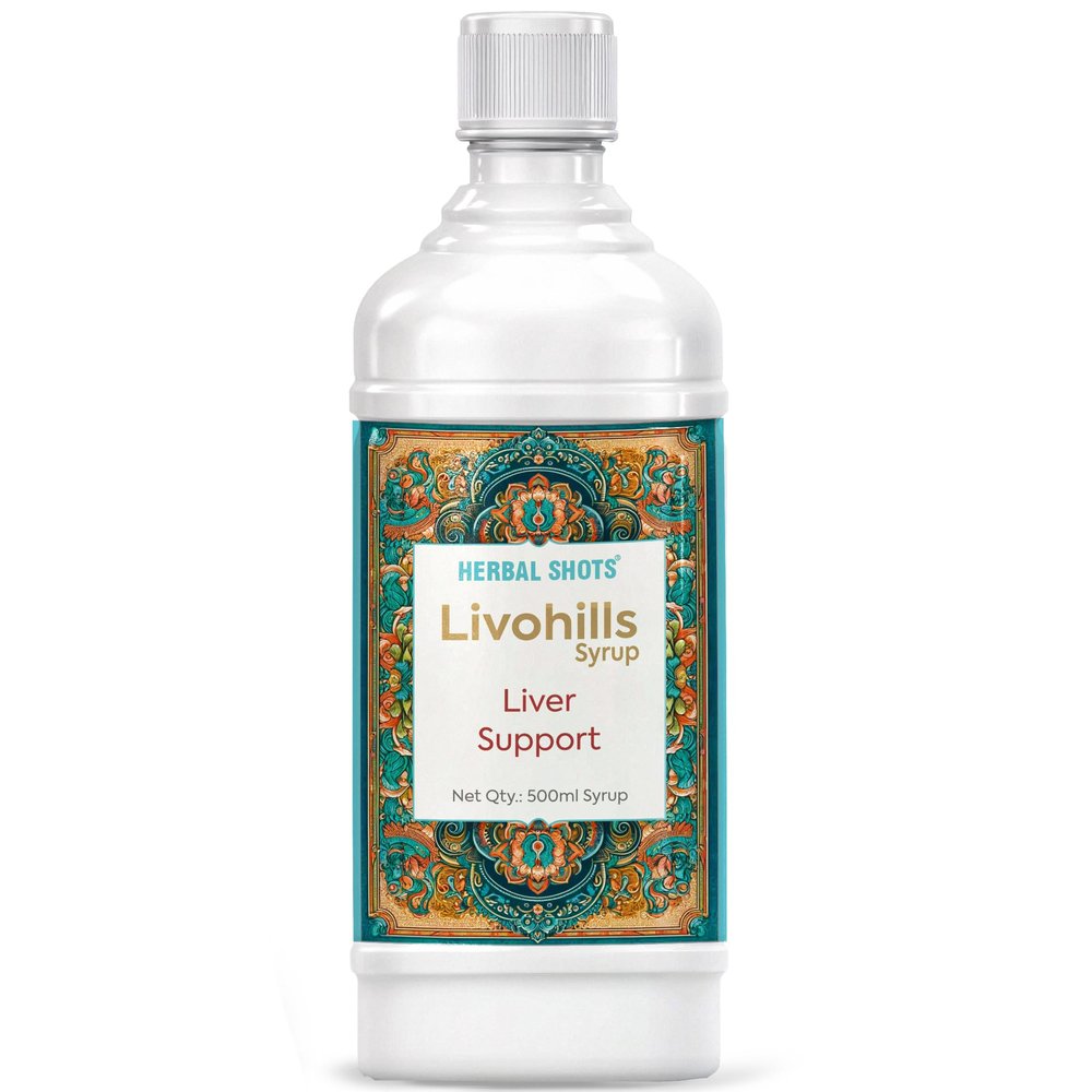 Herbal Shots Livohills Syrup 500 ml (500 ML PACK OF 1)