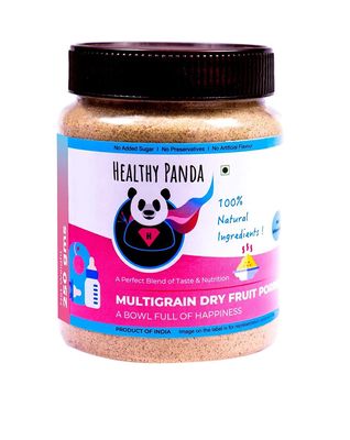HEALTHY PANDA Organic Multigrain Dry Fruit Porridge/Sprouted Dry Fruit Porridge, Cereal Based Porridge - 250 Grams, Pack Of 2 (500 Grams)
