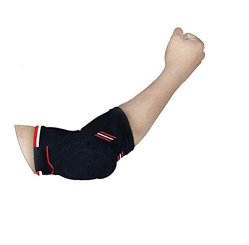 PRO GYM Elbow with Soft Support Padded Cushion for Olecranon Joint Pain, Bursa Protection, Arthritis and Tendonitis Relief (M)