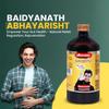 Baidyanath Abhayarisht - 450 ml | Useful in Piles, Constipation and Abdominal Pain Relief (Pack of 1) view 4