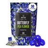 BLUE TEA - Butterfly Pea Flower Tea - 30 Tea Bags - Plant Based | SUPER ANTIOXIDANT | Aparajita - Shankhpushpi | Flower Based - Herbal Tea - Caffeine Free - Detox Tea | Zipper view 1