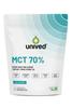 Unived MCT 70% | Medium Chain Triglyceride Oil Powder | Clean Energy Fuel | Pure MCT 5g with C-8: 3528mg & C-10: 1512mg in a 70:30 ratio | Keto Friendly | 30 Servings view 1