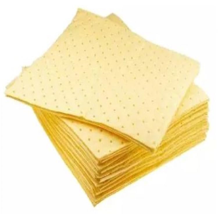 DEMEANOR Chemical Absorbent Pads (40cm x 50cm) (286 gsm)(Pack of 100) (100)