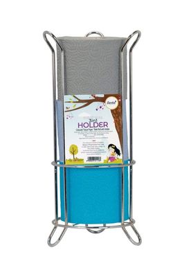Beeta Toilet Roll Holder with Coloured Toilet Rolls - 4 or 3 Ply Bath Tissue (Toilet Roll Stand with 3 Coloured Rolls in Assorted or Identical Colors)