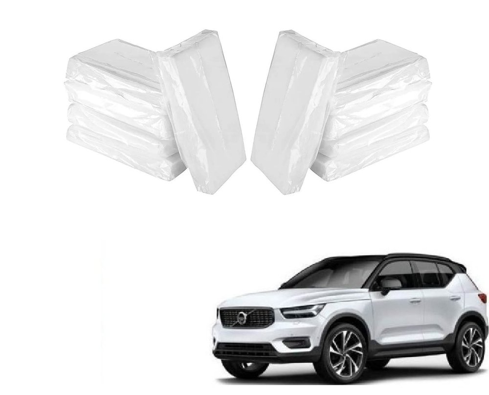 Auto Addict Car Tissue Box Refiller facial tissue (Pack of 10,100 pulls 2 ply,TISSUE REFILL ONLY) For Volvo XC40