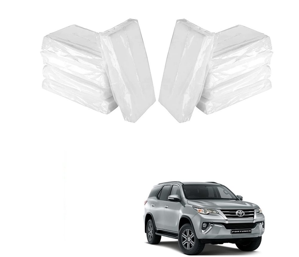 Auto Addict Car Tissue Box Refiller facial tissue (Pack of 10,100 pulls 2 ply,TISSUE REFILL ONLY) For Fortuner New (2016-Present)
