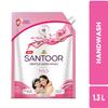 Santoor Mild Gentle Hand Wash 1300ml with Goodness of Lotus & Tulsi| Rich Lathering Formula with Anti-Bacterial Properties| Soft on Hands| Soothes & Hydrates Skin view 2