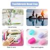 Toothbrush Head Cover, Toothbrush Protective Case, Toothbrush Head Cap, for Home Travel Camping Lightweight Safe Protecting Toothbrush Head(Transparent white) view 2
