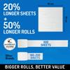Honest Home 2 Ply Toilet Tissue Paper Rolls | 1200 Pulls | 300 Pulls x 4 rolls | 100% Virgin Pulp | Super Soft Toilet Roll | Clog-Free view 3