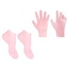 ARTIBETTER 2 Pairs Moisturizing Gloves Socks Spa Gloves and Socks Dry Cracked Hands Repair Gloves for Women Girl Hands Foot Skin Care 36-38 view 1