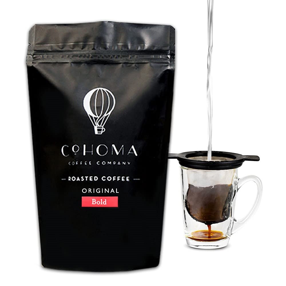 Cohoma Coffee Roasted Coffee - Bold I Refill Pack - 1kg I Made with 100% Specialty AA+ Grade Arabica Ground Coffee