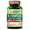 Vlados Himalayan Organics Vitamin B Complex with 100% RDA B1, B2, B3, B5, B6, B7, B9 & B12 | Hair Growth, Energy & Immunity | Youthful Skin - 120 Veg Tablets view 1