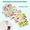 Gecocious Reusable Paper Towels Washable, Pack of 12 Paperless Kitchen Towels Roll - Surprise Prints, Super Soft Eco Friendly Cotton Cloth view 2