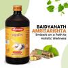 BAIDYANATH AYURVED Amritarishta - 450 Ml | Boost Digestive Strength and Appetite| Useful In Cough, Cold and In General Weakness | Liquid view 2