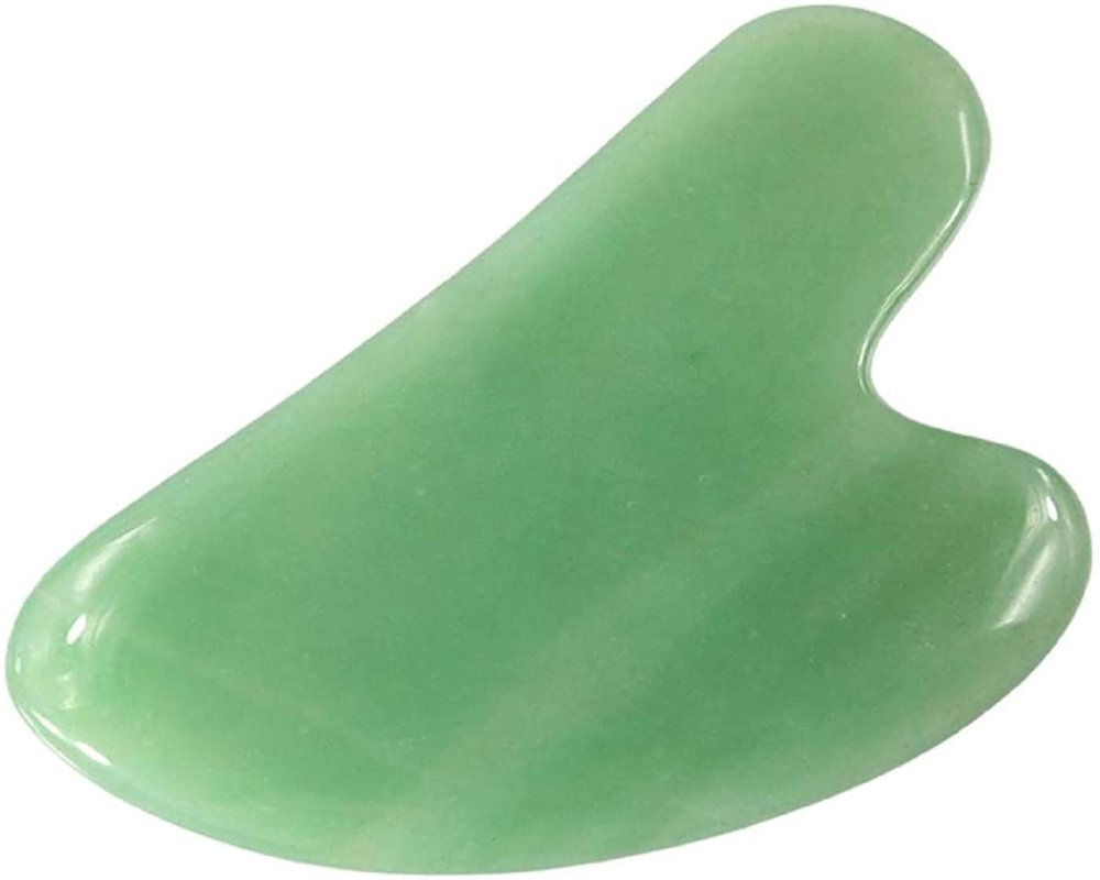 ORILEY Natural Green Jade Stone Beauty Jade Roller for Face Gua Sha Kit for Skin Care (1 Pc) (OR-GST-1)