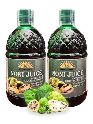 Sunchan Group Noni Juice 1000ml x 2 Pure Organic Natural Herbal Noni Juice 2000 ML