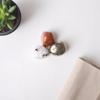 9Dzine Gemini Zodiac BirthStones Tumble Set Pyrite, Red Jasper, Rainbow Moonstone | Gemini Lucky Birth Stones Crystal for Born under (May 21  June 20) | Healing Crystals Set for Confidence, Grounding & Intuition with Guide Card and Red Pouch | Gift view 4