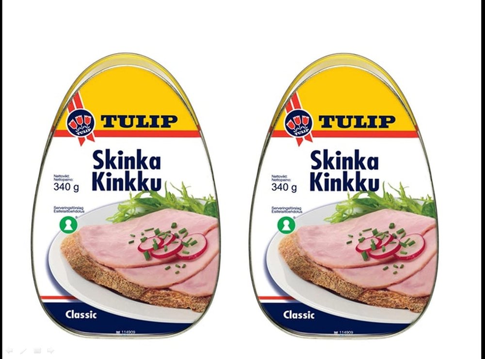 Tulip Pork Leg Ham 340g Product of Denmark, Pack of 2