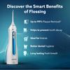 AGARO Oral Irrigator, Portable, Cordless & Rechargeable, 4 Cleaning Modes, IPX7 Waterproof with 200ml Water Tank, Flossing at Home & Travel, Oral Flosser, Dental Flosser for teeth view 3