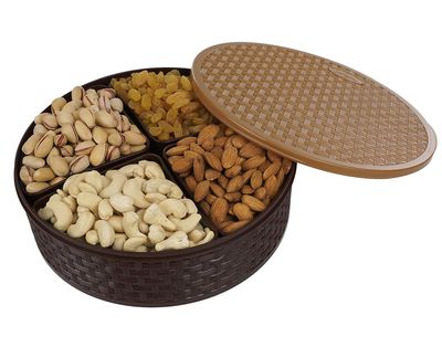 Sainik's Dry Fruit Mall Festive Gift Box Set (Almonds, Cashews, Pista, Raisins- 200Gms Each) 800grams