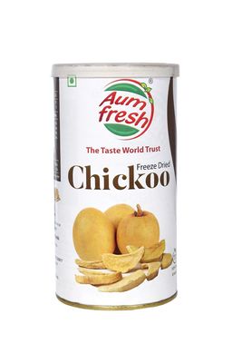 Aum Fresh Freeze Dry Chiku (Cheeku, Chickoo), 25 Gm (Pack of 1)