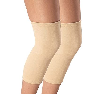 Sheetal Traders Cotton Stretchable Knee Cap Support Pair Help In Joint Pain Relief Compressing Muscle & Vein For Men & Women (Cream, Grey) (Grey, Medium)