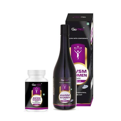 GoYNG Awsmwomen Natural Ingredients Women Supplement Syrup and Tablet for Super Active Energy and Relief from Weakness