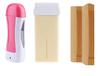 CUVLY Wax Roll on Wax Heater Machine Hair Removal Wax Warmer with Roll on Wax Refill Cartridge and Wax Strips Hair Removal Waxing Kit for Women - Multicolor Waxing Combo (Pack Of 2) view 1
