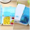 ARTIBETTER 4pcs Portable Foldable Medicine Storage Box 7 Grids Folding Pill Case Travel Pill Box Weekly Pill Organizer Drug Organizer Container Holder view 2