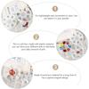 ARTIBETTER 10pcs 7 Days Weekly Pill Organizer Compact 7 Compartment Round Pill Box Travel Pill Case Medicine Storage Case Drug Organizer Container Holder view 2