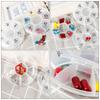ARTIBETTER 10pcs 7 Days Weekly Pill Organizer Compact 7 Compartment Round Pill Box Travel Pill Case Medicine Storage Case Drug Organizer Container Holder view 3