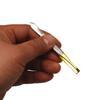 AVTY (2 Pack) Flat Tweezers - Gold Tone Stainless Steel Flat Tip Tweezers Hair Plucker for Hair and Eyebrows Personal Care (Gold Tone_A) view 3