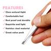 AVTY Stainless Steel Tweezers - 12 Pieces Slant Tip Tweezers Set - Precision Facial Hair Tweezers - Comfort Grip Long Silver Tweezers for Ingrown Hair - Professional Eyebrow Tweezers for Men and Women view 4