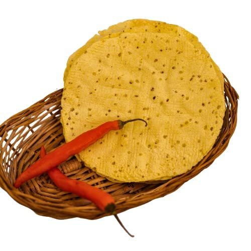 BBB Moong Special Plain Papad with Traditional Flavour | Homemade Crispy Tasty Moong Daal Papad for Daily Eating | Easy Digestive Indian Appetizer for Lunch, Dinner & Occasions (400g)