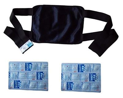 Easy Ice Cold/Hot pain relief pack with belt for Back, knee, elbow shoulder and all big joints. Size: 30 x 20 cm