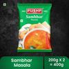 Pushp Brand Sambhar Masala 200g Pouch | Pack of 2 |Traditional South Indian Sambar Powder | Pure & Aromatic Spice Blend | No Artificial Flavors | No Preservative view 2