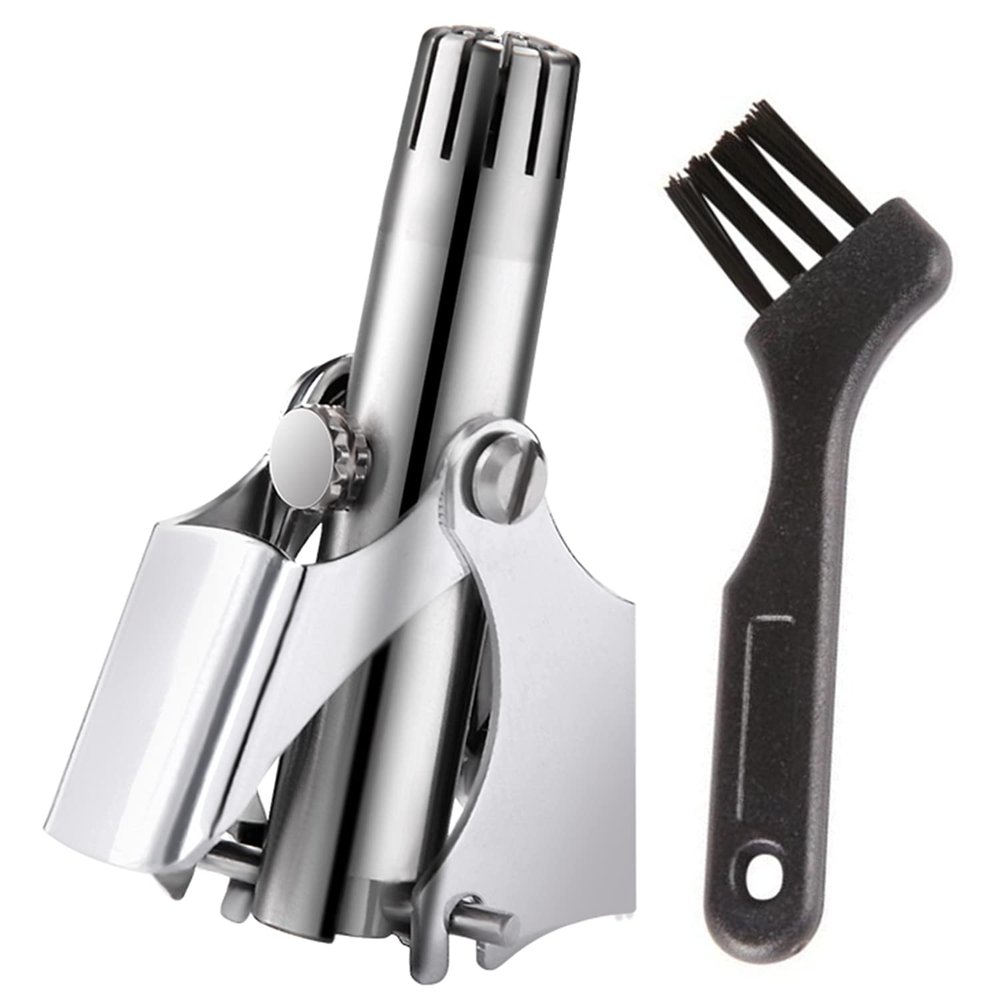 Wameay nose hair machine, professional manual cleaning brush stainless steel nose hair agent of men and women, waterproof, does not hurt the skin, durable