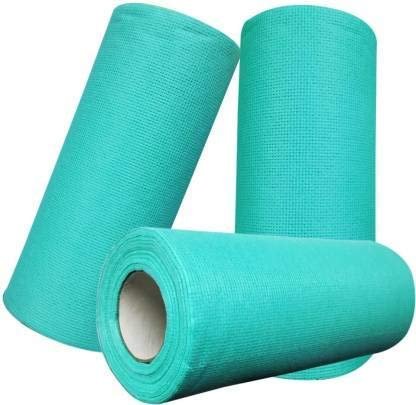 BEFINITIVE NonWoven Reusable and Washable Kitchen Towel - 3 Rolls - 80 Wipes per roll - Total 240 Wipes