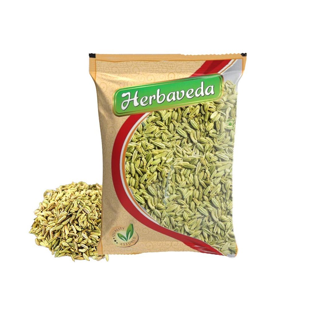 Herbaveda- Fennel Seeds (saunf) 500g | Saunf moti | Foeniculum Vulgare