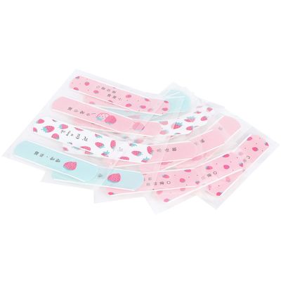 Adhesive Bandage, Wound Bandage Wound Plaster Kids Adhesive Bandages Breathable for(I think its ok for the white huh strawberry)