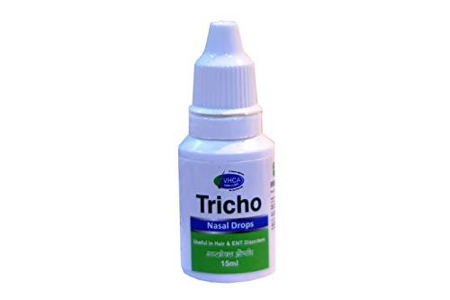 VHCA Tricho Nasal Drops | Ayurvedic Nasal Drops For Blocked Nose Snoring Allergy Sinusitis Infants Nasal Drops Tricho Nasal Drops
