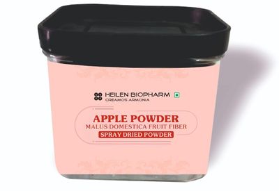 Heilen Biopharm Apple Powder  100 g | Spray Dried Apple Fruit Powder | Natural, Edible & Hygienically Packed | For Smoothies, Juices, Bakery & DIY Skin Care