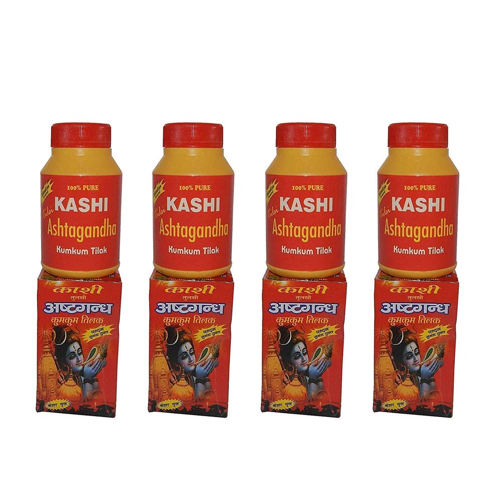 Achleshwar Original Kashi Ashtaganda Chandan Kumkum Tilak|Chandan Powder||God||Pooja|(250gm)(Pack of 4)