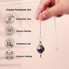 9Dzine Original Amethyst Crystal Stone Ball Pendulum Dowsing Stone for Reiki Healing Amethyst Ball with Chain Dowser Pendulum for Crystal Healing 1 Ps view 3