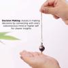 9Dzine Original Amethyst Crystal Stone Ball Pendulum Dowsing Stone for Reiki Healing Amethyst Ball with Chain Dowser Pendulum for Crystal Healing 1 Ps view 4